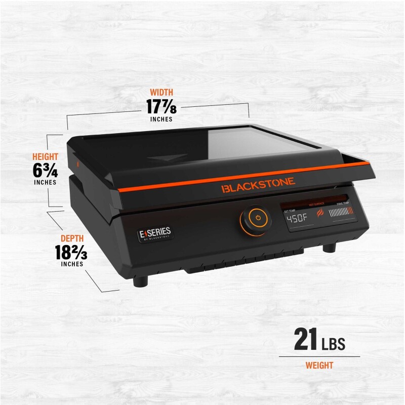 17" Electric Tabletop Griddle 8000