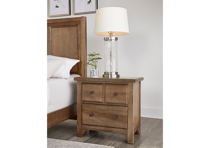 Cool Farmhouse Night Stand - 2 Drwr - 800-227 800227