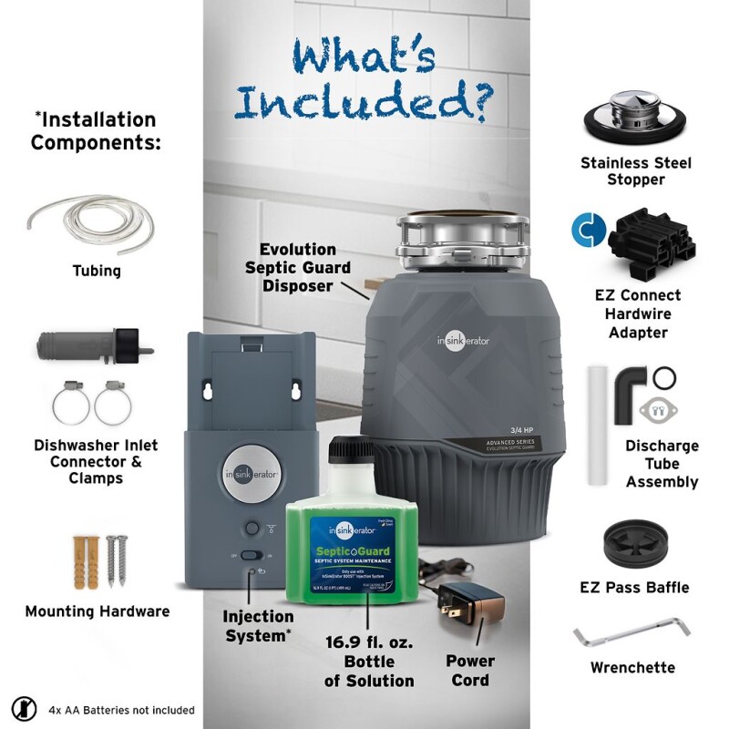 Evolution Septic Guard Garbage Disposal, 3/4 HP 80024ISE