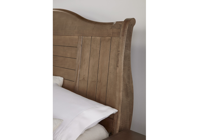 Cool Farmhouse Sleigh Bed W/ Storage Footboard - 800-663-066B-502-666 800663066B502666