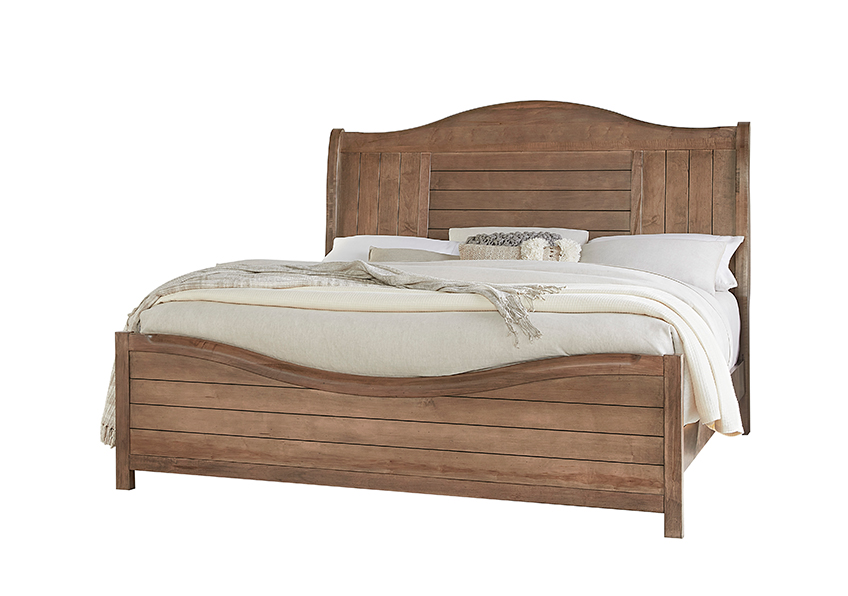 Cool Farmhouse Sleigh Bed - 800-663-366-922-MS1 800663366922MS1