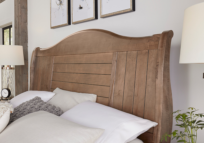 Cool Farmhouse Sleigh Bed - 800-663-366-922-MS1 800663366922MS1