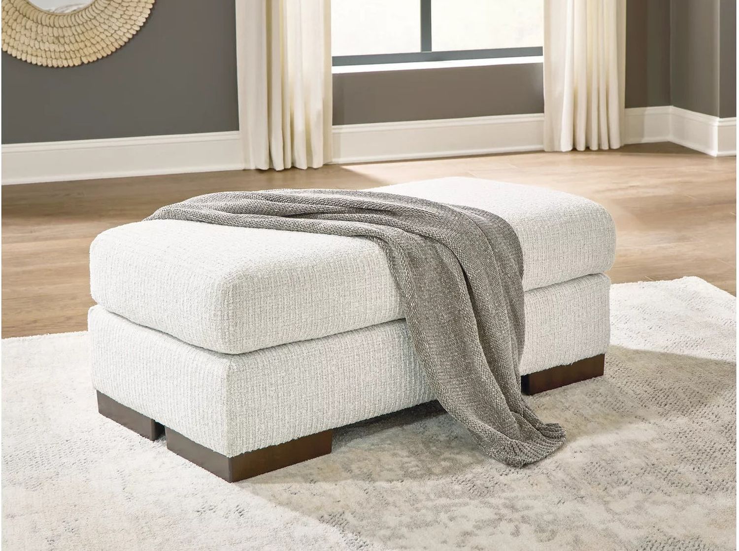 Hartside Ottoman In Frosted 8010414
