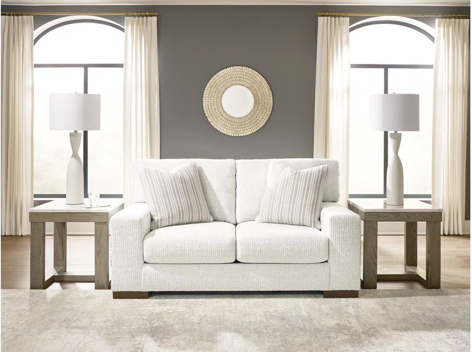 Hartside Loveseat In Frosted 8010435