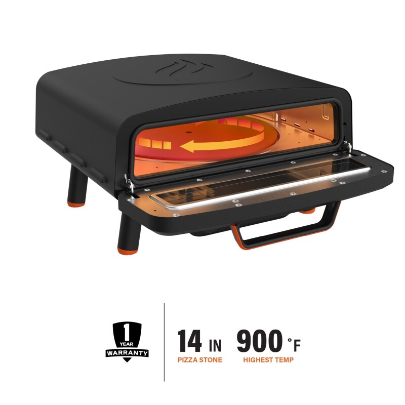 Electric Tabletop Pizza Oven 8027, product image 3 of 9