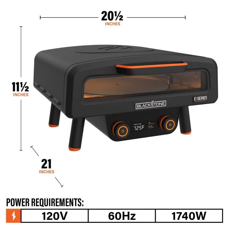 Electric Tabletop Pizza Oven 8027, product image 9 of 9