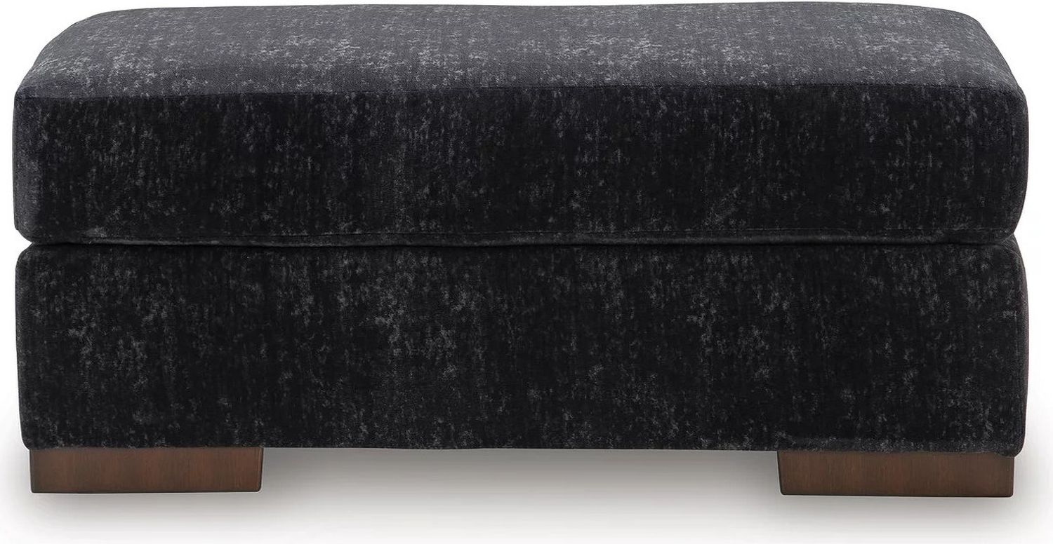 Whitmore Manor Ottoman In Black Pearl 8040414