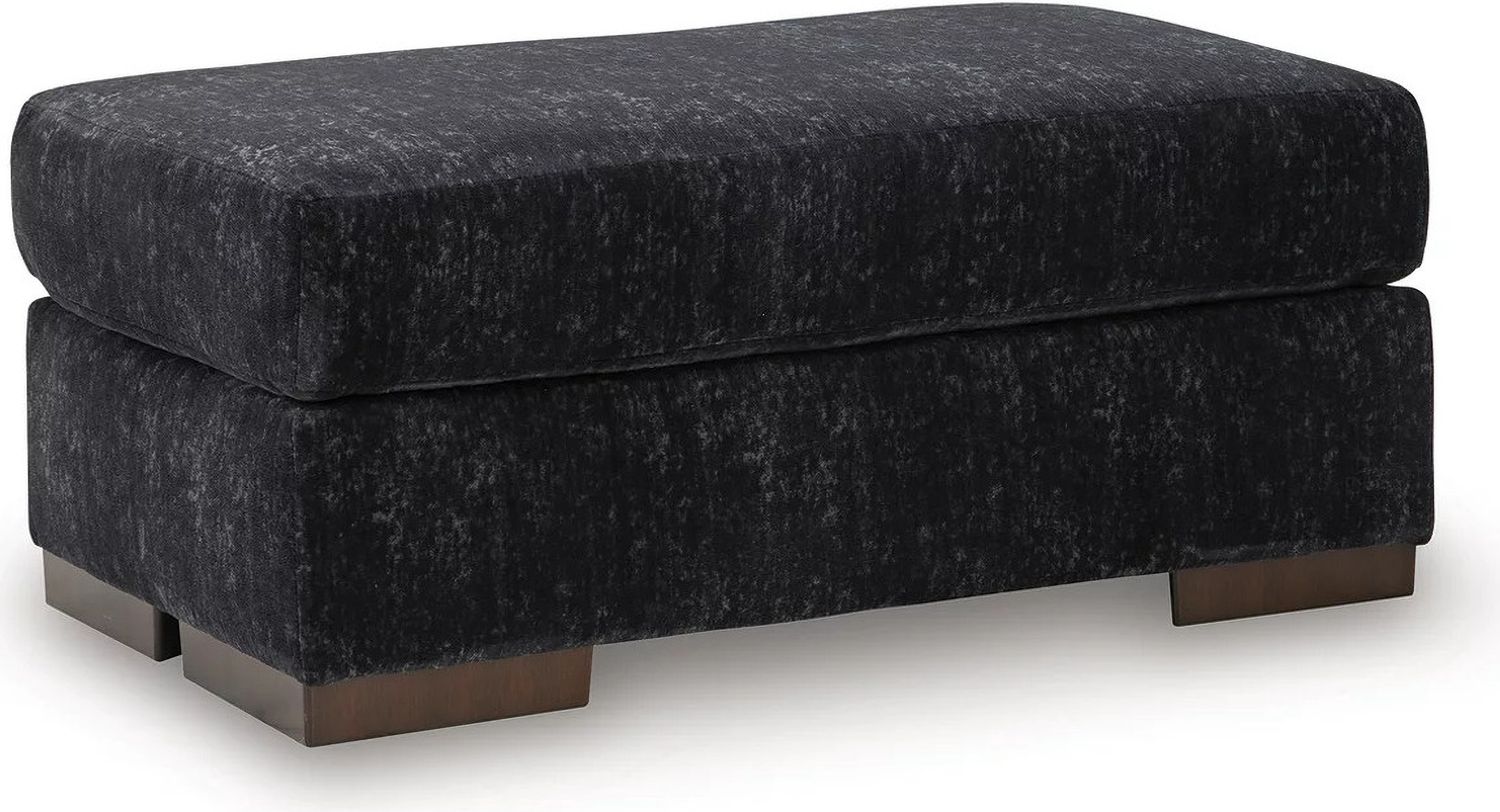 Whitmore Manor Ottoman In Black Pearl 8040414