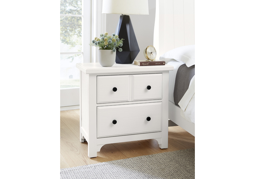 Cool Farmhouse Night Stand - 2 Drwr - 804-227 804227