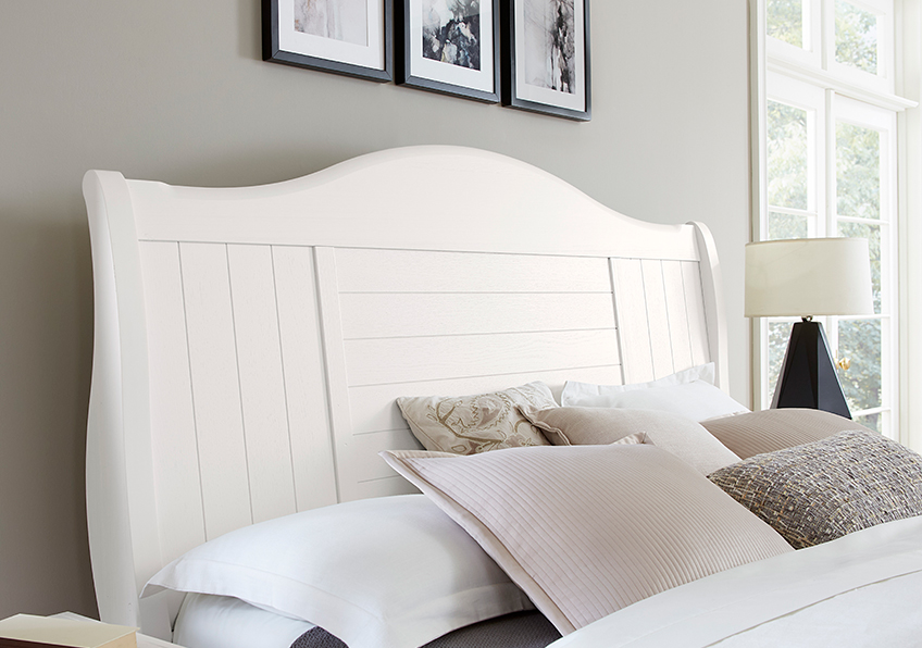 Cool Farmhouse Sleigh Bed W/ Storage Footboard - 804-663-066B-502-666 804663066B502666