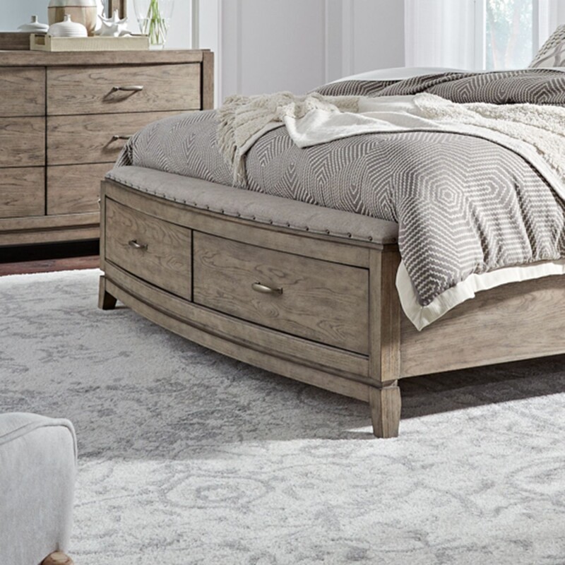 Avalon Queen Storage Footboard w/ Slatroll 805BR23FS