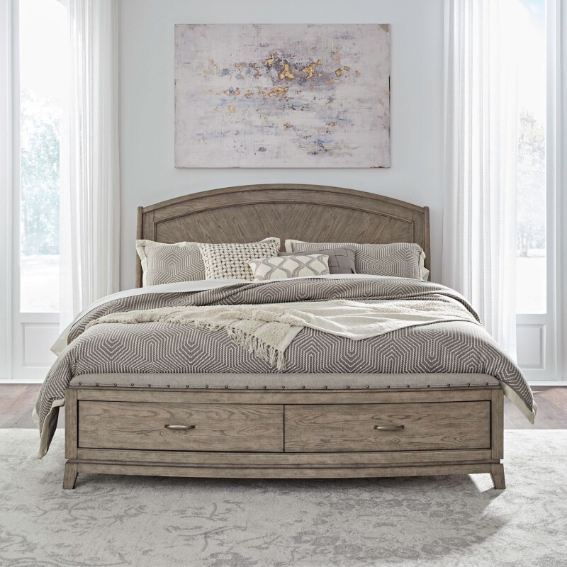 Avalon King Panel Storage Bed 805BRKPBS