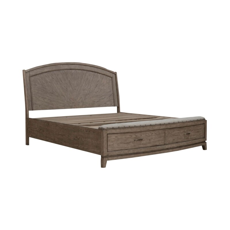 Avalon King Panel Storage Bed 805BRKPBS
