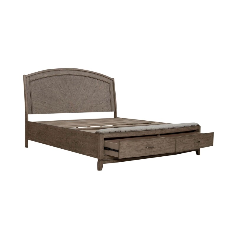 Avalon King Panel Storage Bed 805BRKPBS