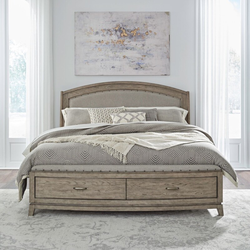 Avalon King Uph Storage Bed 805BRKUS