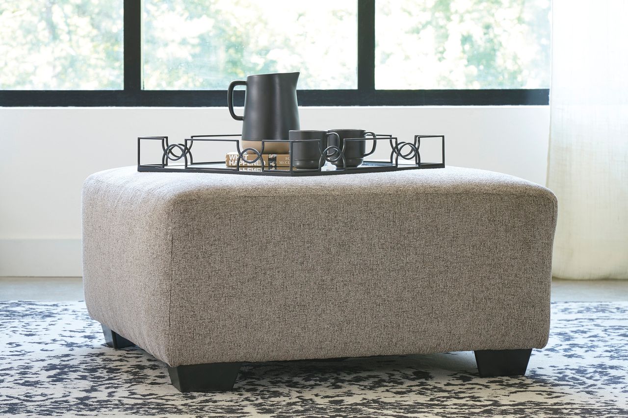 Ballinasloe Oversized Accent Ottoman In Platinum 8070208