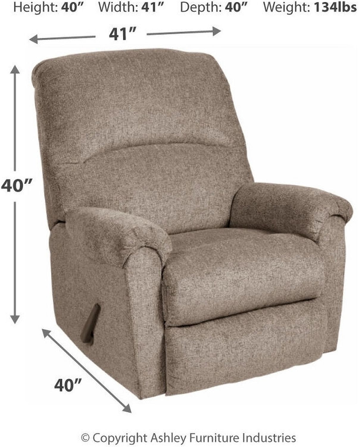 Ballinasloe Recliner In Platinum 8070225
