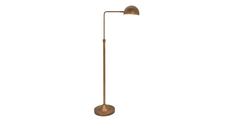 Sheldon Aged Brass Floor Lamp 8130CU458AB