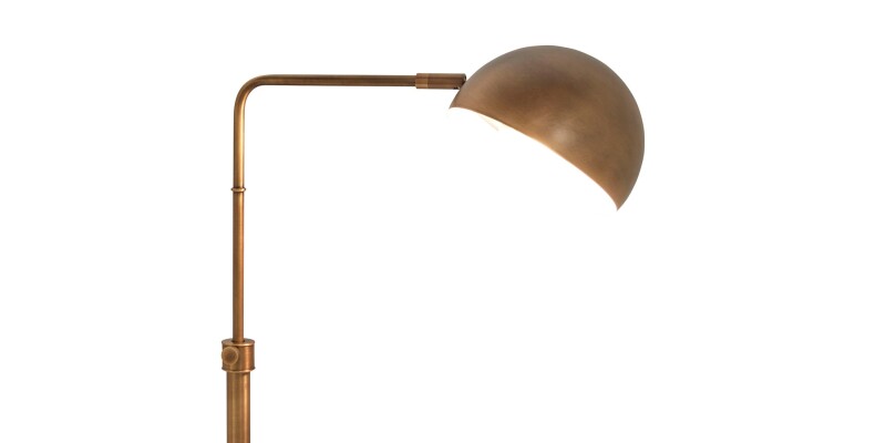 Sheldon Aged Brass Floor Lamp 8130CU458AB
