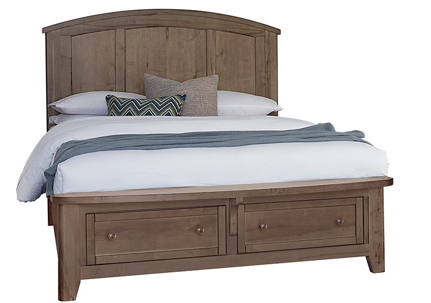 Woodbridge Arch Bed With Storage Footboard in Queen - 820-557-050B-502-555 820557050B502555