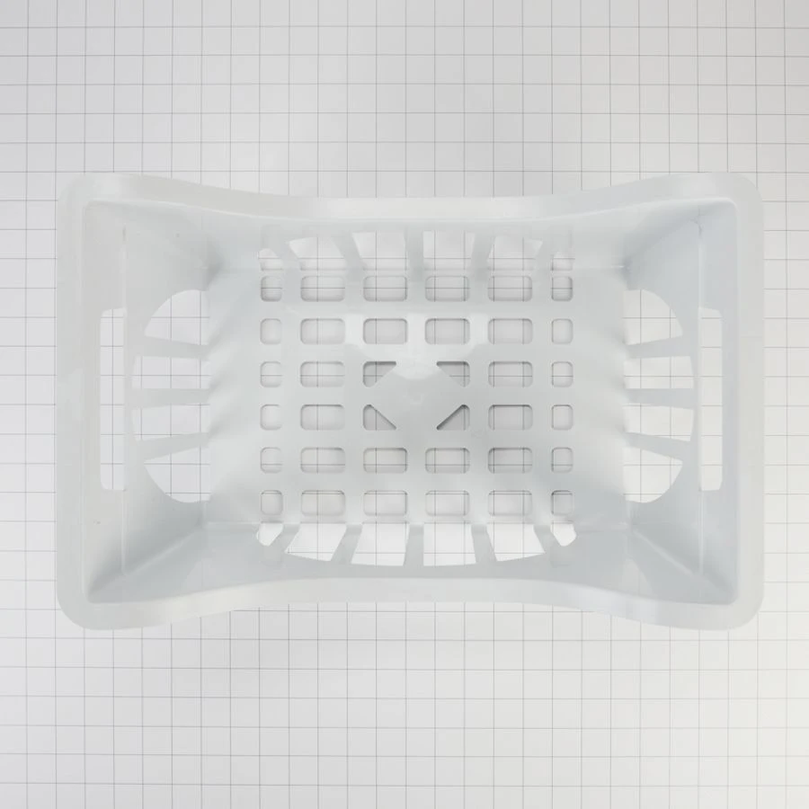 Plastic Upper Refrigerator Freezer Basket (10-IN H x 17 1/4-IN W x 11 1/4-IN D) - White 8210434A