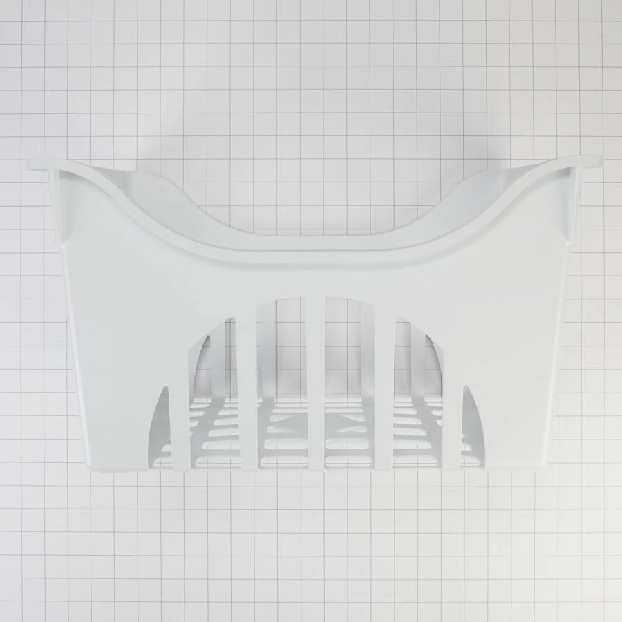 Plastic Upper Refrigerator Freezer Basket (10-in H X 17 1/4-in W X 11 1/4-in D) - White 8210434A
