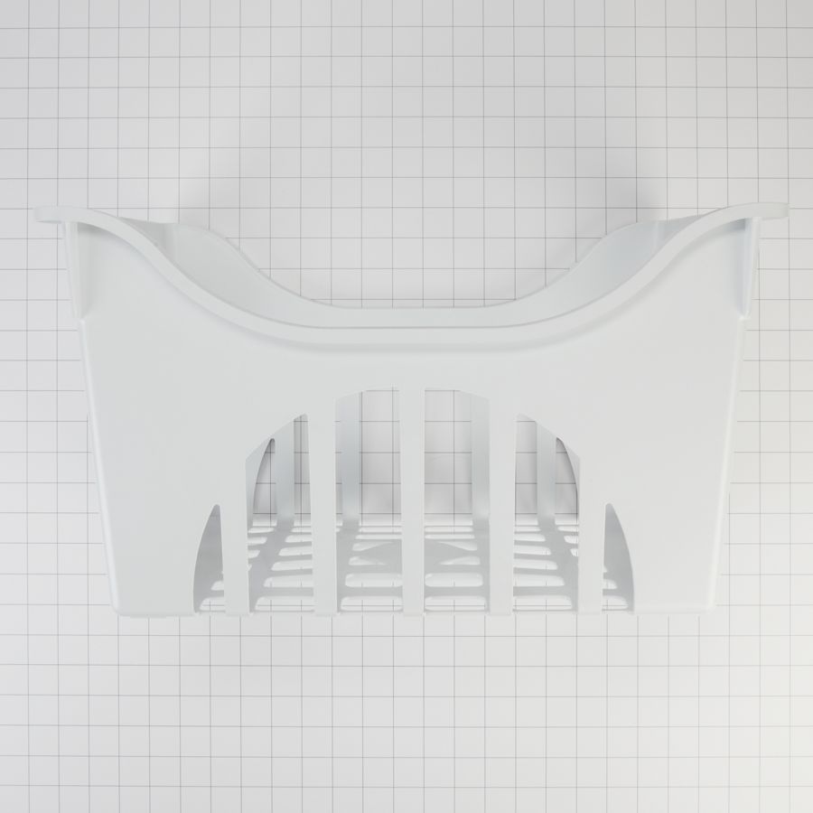 Plastic Upper Refrigerator Freezer Basket (10-in H X 17 1/4-in W X 11 1/4-in D) - White 8210434A
