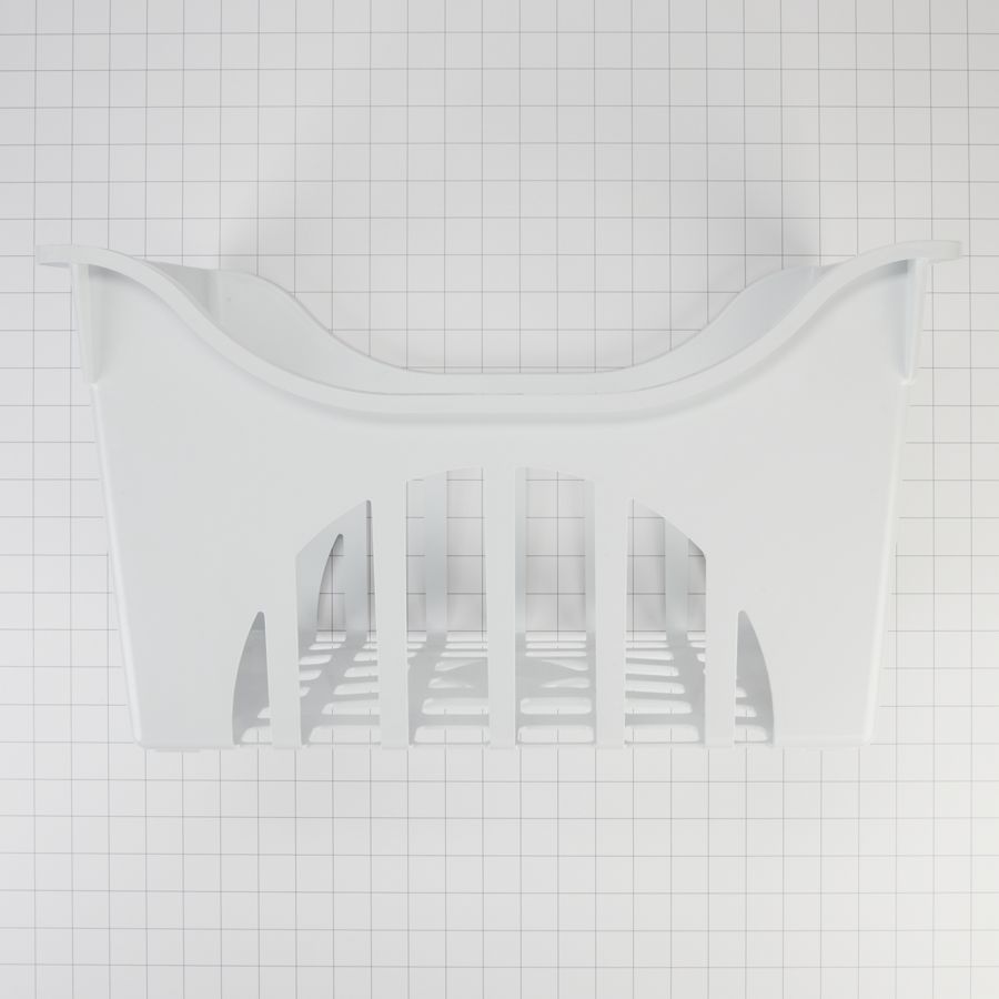 Plastic Upper Refrigerator Freezer Basket (10-in H X 17 1/4-in W X 11 1/4-in D) - White 8210434A