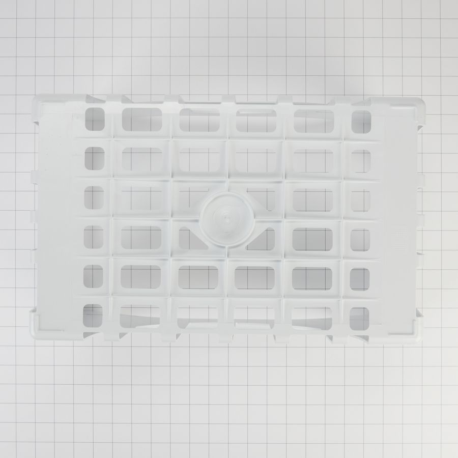 Plastic Upper Refrigerator Freezer Basket (10-in H X 17 1/4-in W X 11 1/4-in D) - White 8210434A