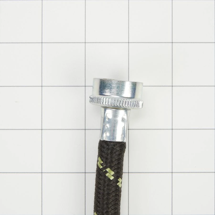 6' Black braided hoses with 90 degree elbow rated 1700 PSI with two female connections - 2 Pack 8212638RP