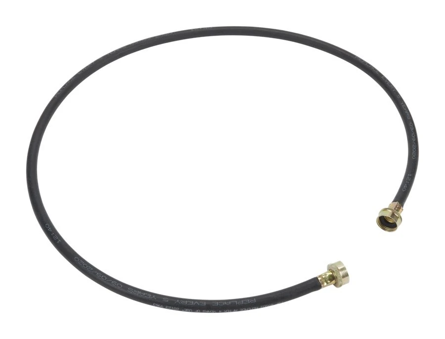 5' Black Washer Inlet Hoses rated 1050 PSI with two female connections - 2 Pack 8212641RP