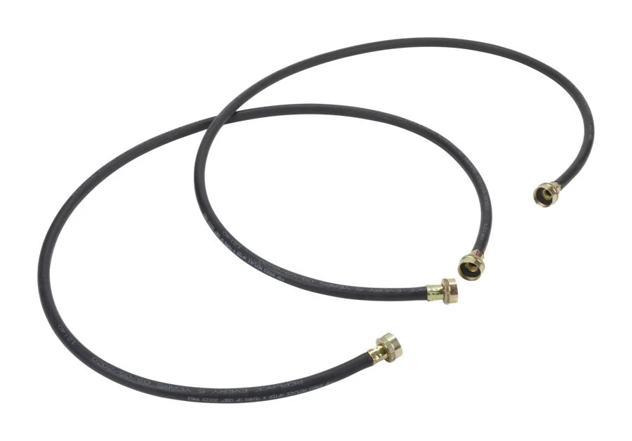 5' Black Washer Inlet Hoses rated 1050 PSI with two female connections - 2 Pack 8212641RP