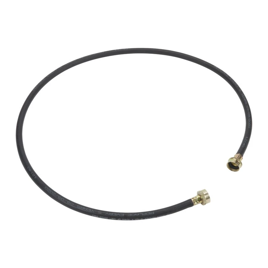 5' Black Washer Inlet Hoses rated 1050 PSI with two female connections - 2 Pack 8212641RP