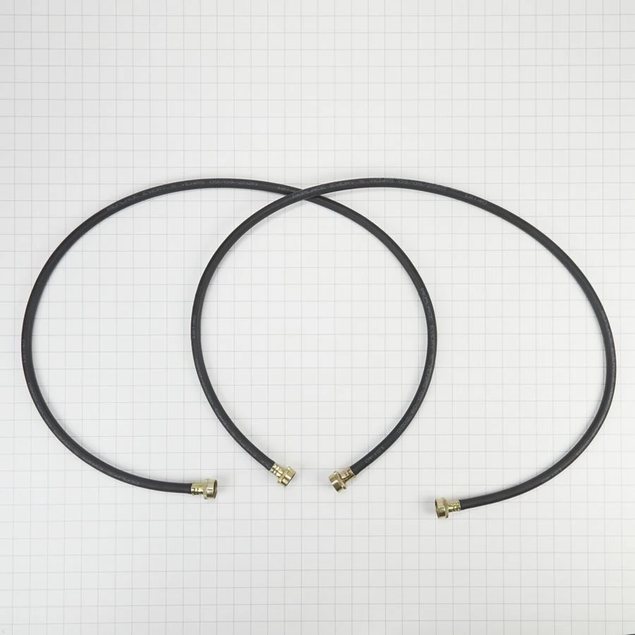 5' Black Washer Inlet Hoses rated 1050 PSI with two female connections - 2 Pack 8212641RP