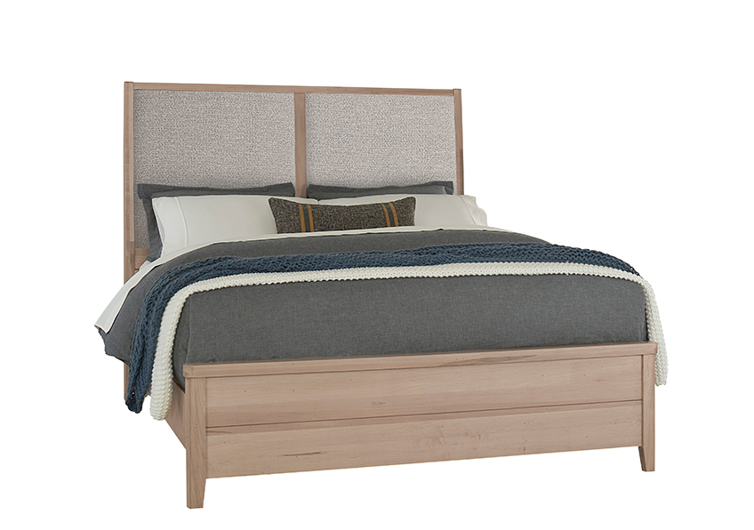 Woodbridge Upholstered Bed-grey in Queen - 822-551-155-052-922 822551155052922