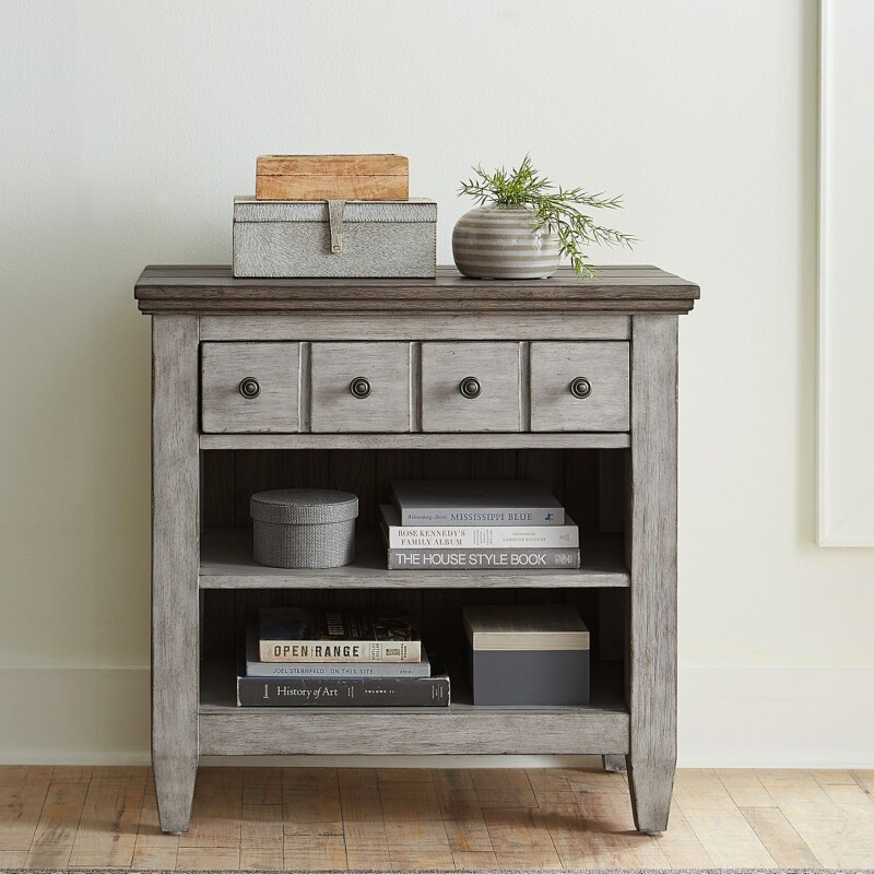 Heartland 1 Drawer Night Stand w/ Charging Station 824BR61