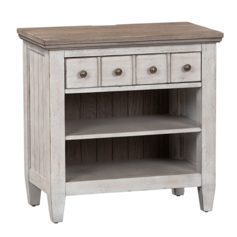 Heartland 1 Drawer Night Stand w/ Charging Station 824BR61