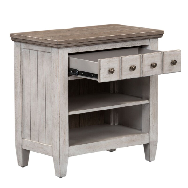 Heartland 1 Drawer Night Stand w/ Charging Station 824BR61
