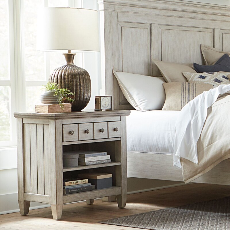 Heartland 1 Drawer Night Stand w/ Charging Station 824BR61
