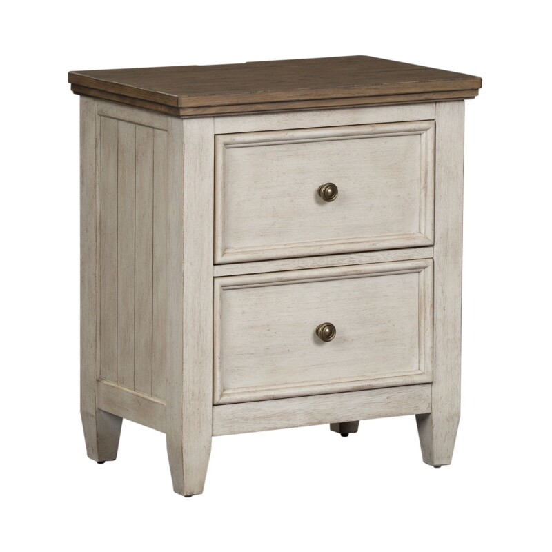 Heartland 2 Drawer Night Stand w/ Charging Station 824BR63
