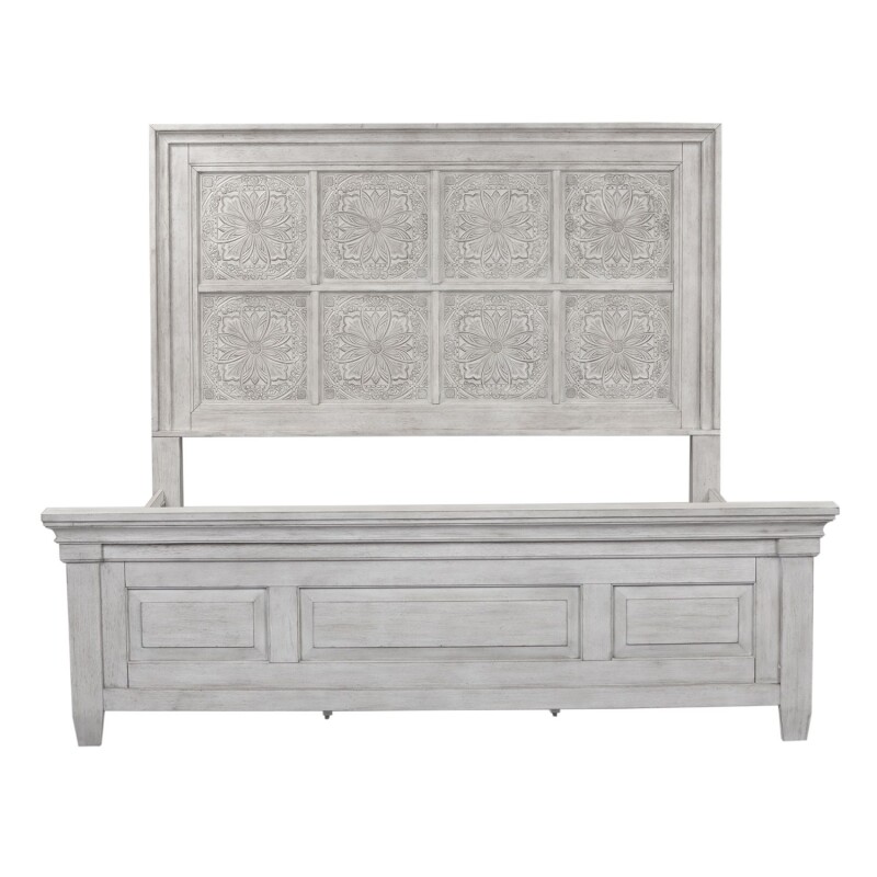 Heartland King Opt Panel Bed, Dresser & Mirror, Night Stand 824BROKPBDMN