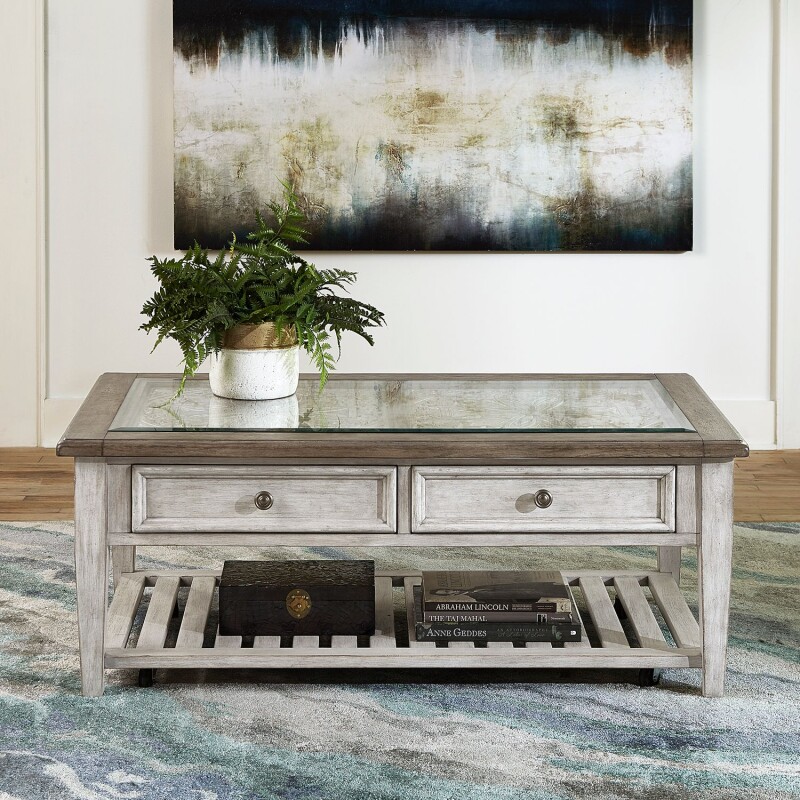 Heartland Rect Ceiling Tile Cocktail Table 824OT1010