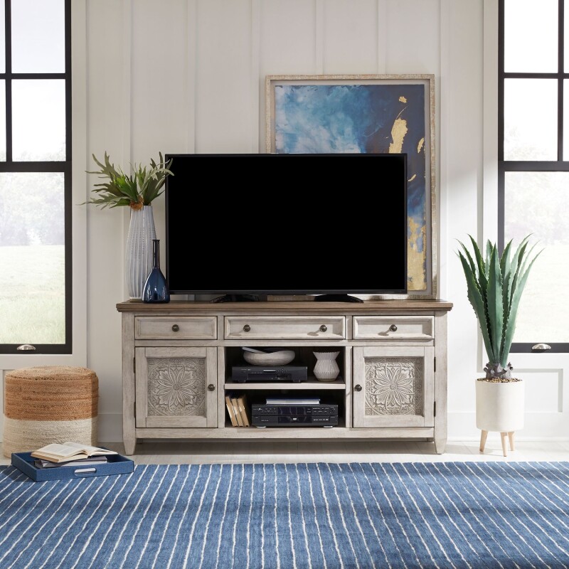 Heartland 66 Inch Tile TV Console 824TV66T