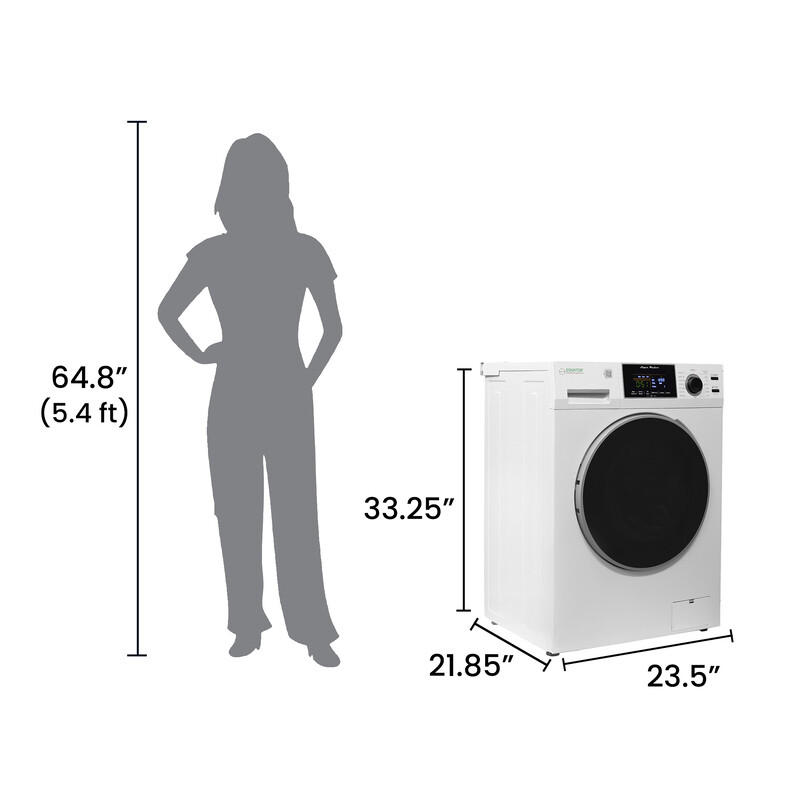 1.6 cu.ft./15 lbs 110V Front load Washer 15 programs + Pet Cycle 826