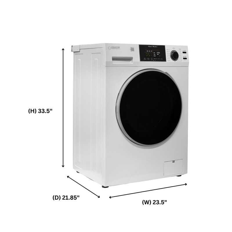 1.6 cu.ft./15 lbs 110V Front load Washer 15 programs + Pet Cycle 826