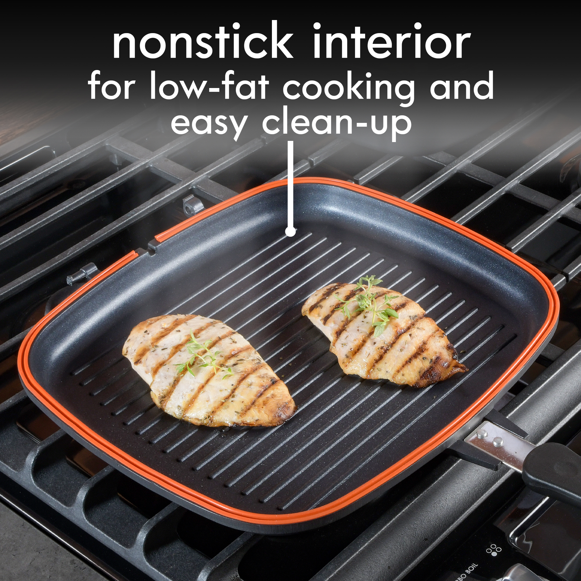 Wyatt Aluminum Stackable Multi-function Nonstick Cookware Set, 5-piece, Handle with Magnet, Black 8266105