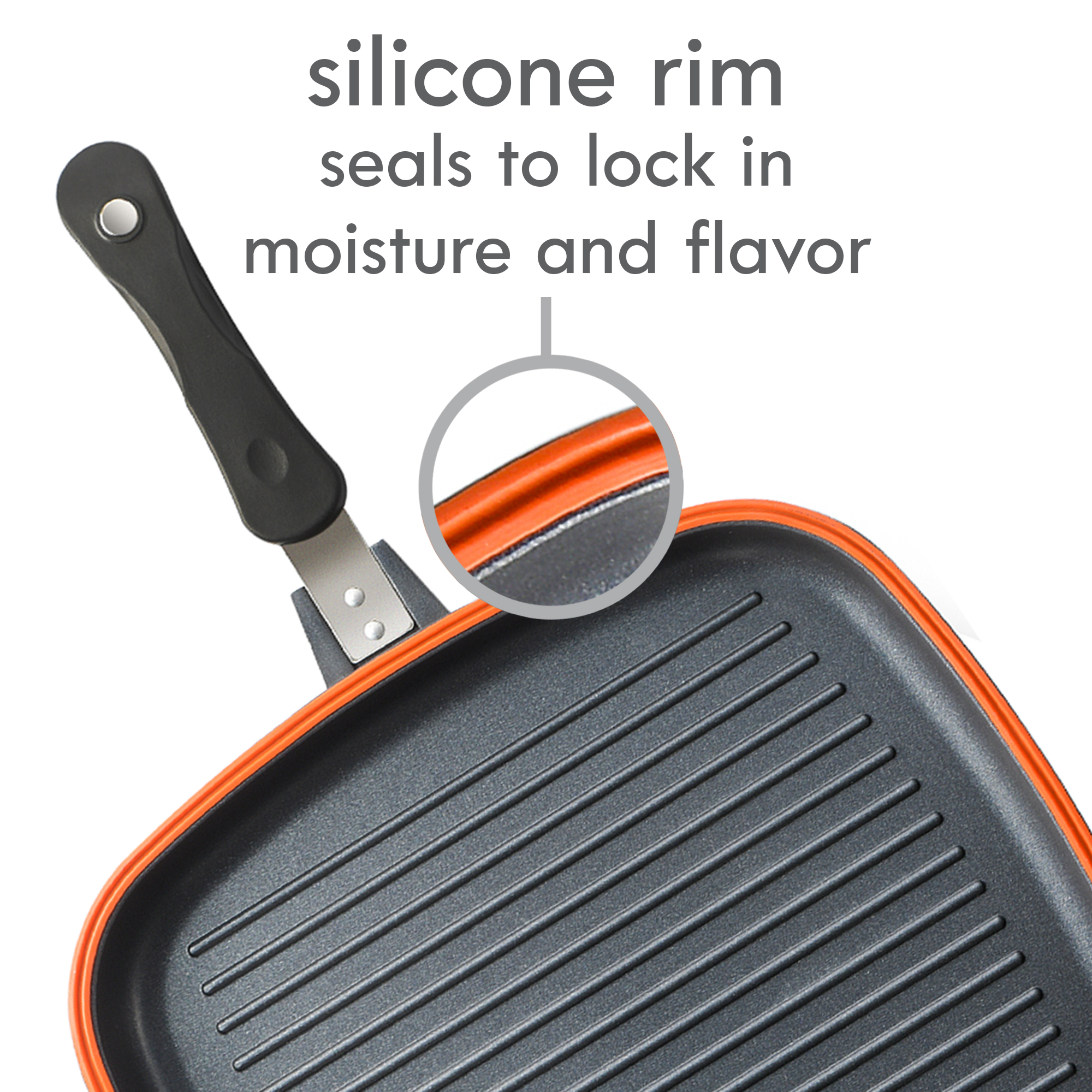 Wyatt Aluminum Stackable Multi-function Nonstick Cookware Set, 5-piece, Handle with Magnet, Black 8266105