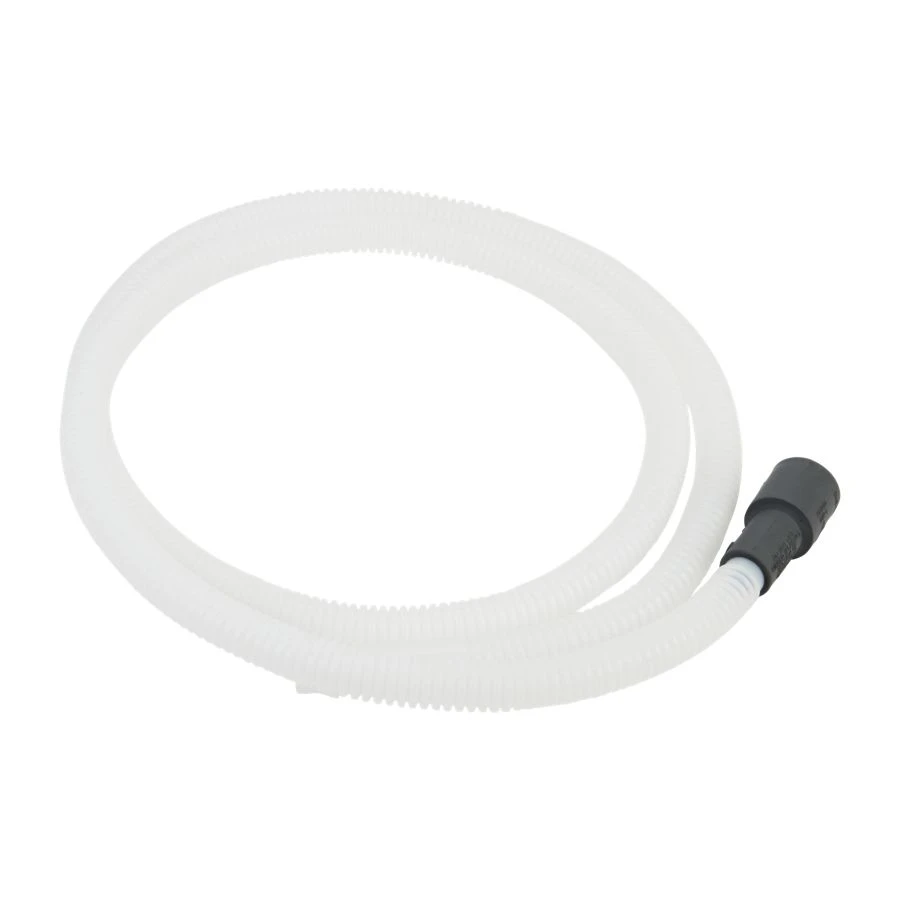 Dishwasher Drain Hose Extension, White-colored, with 6' flexible corrugated plastic hose for tall tub models 8269144A