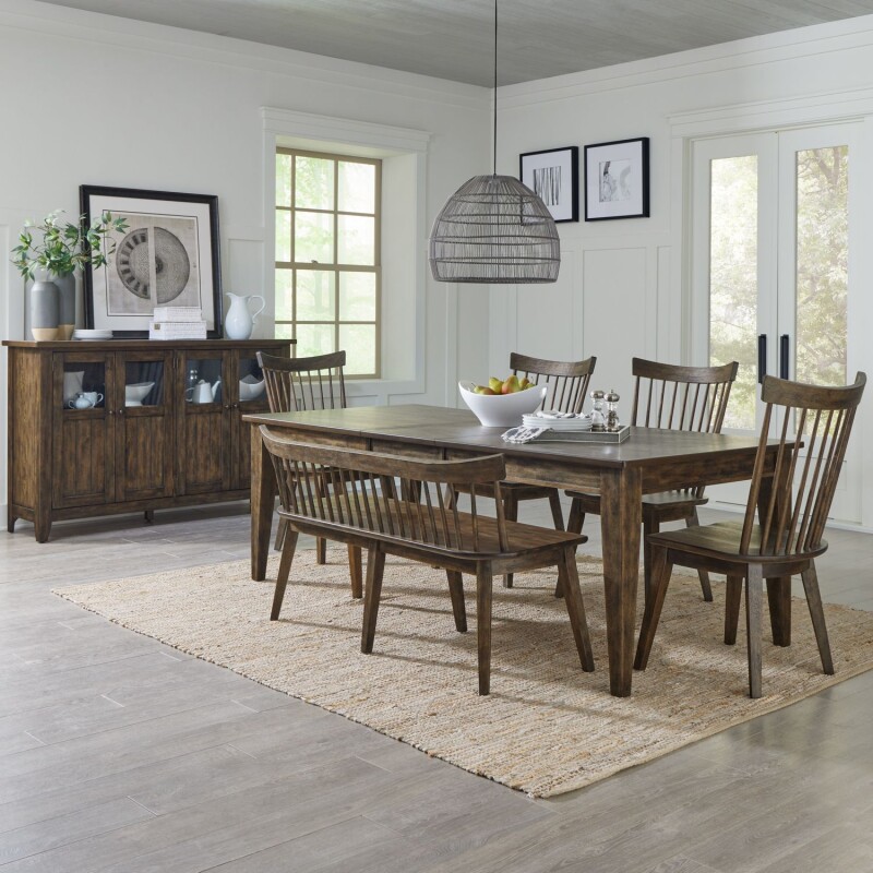 Midland Falls 6 Piece Rectangular Table Set 826CD6RTS