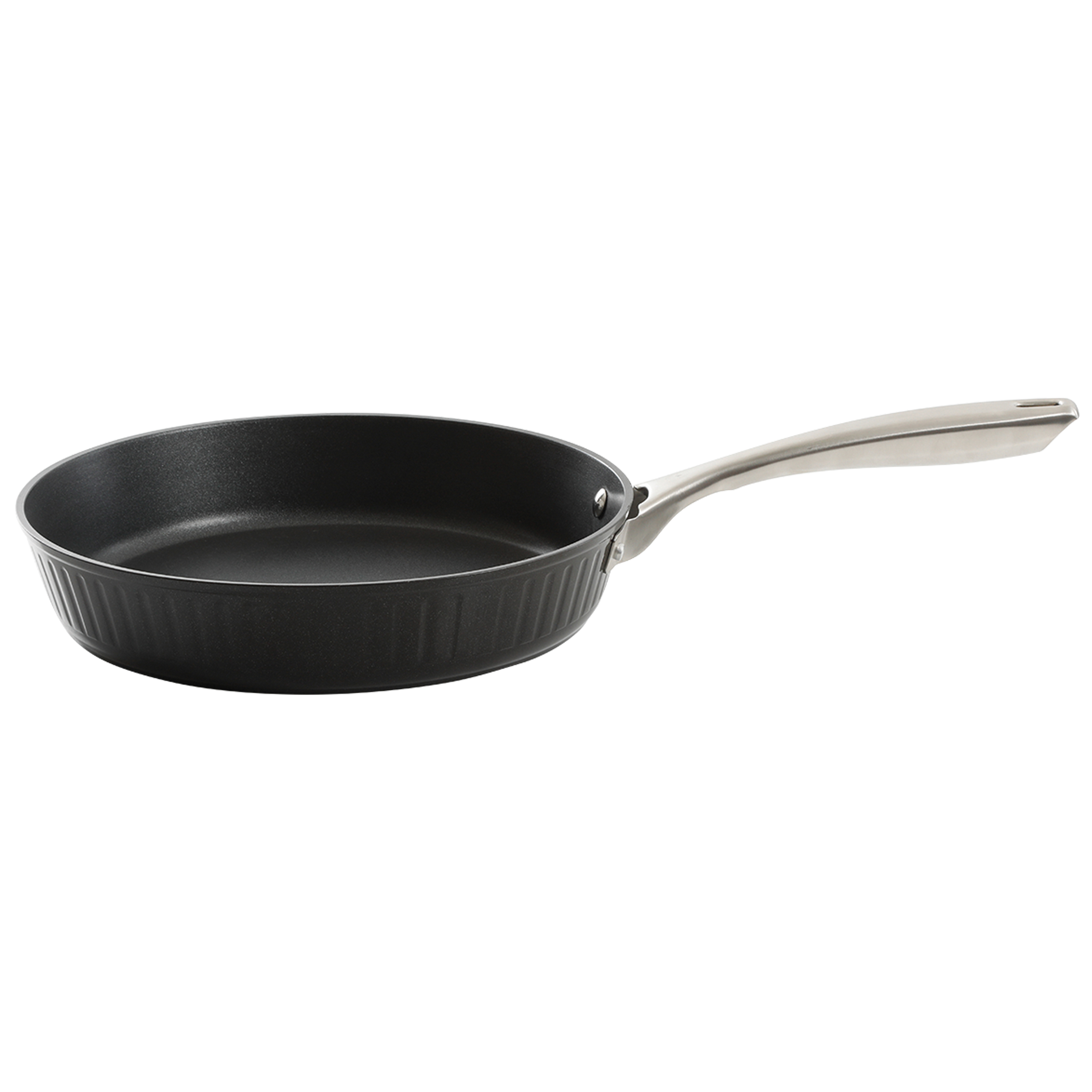 Logan Black Stripe 10-Piece Nonstick Aluminum Induction Safe Cookware Set 8291110